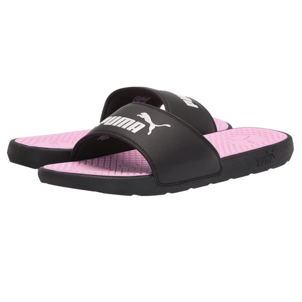 New Puma Cool Cat Women’s Slides 10 Black and Pink